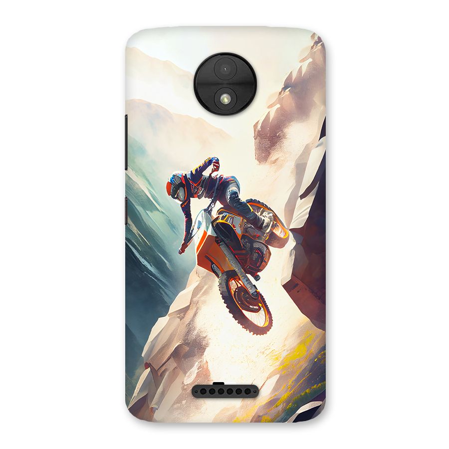 Mountain Biker Back Case for Moto C