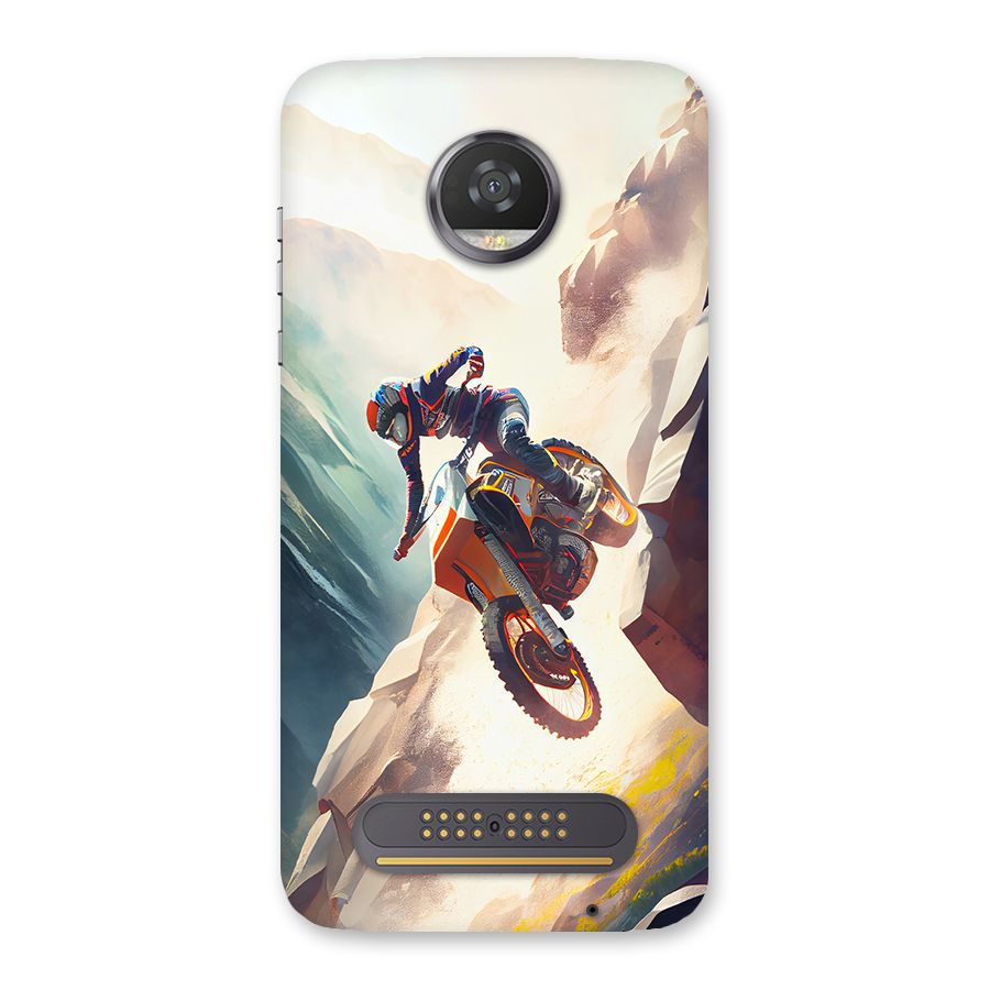 Mountain Biker Back Case for Moto Z2 Play