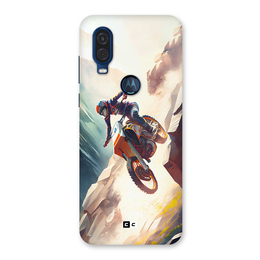 Mountain Biker Back Case for Motorola One Vision