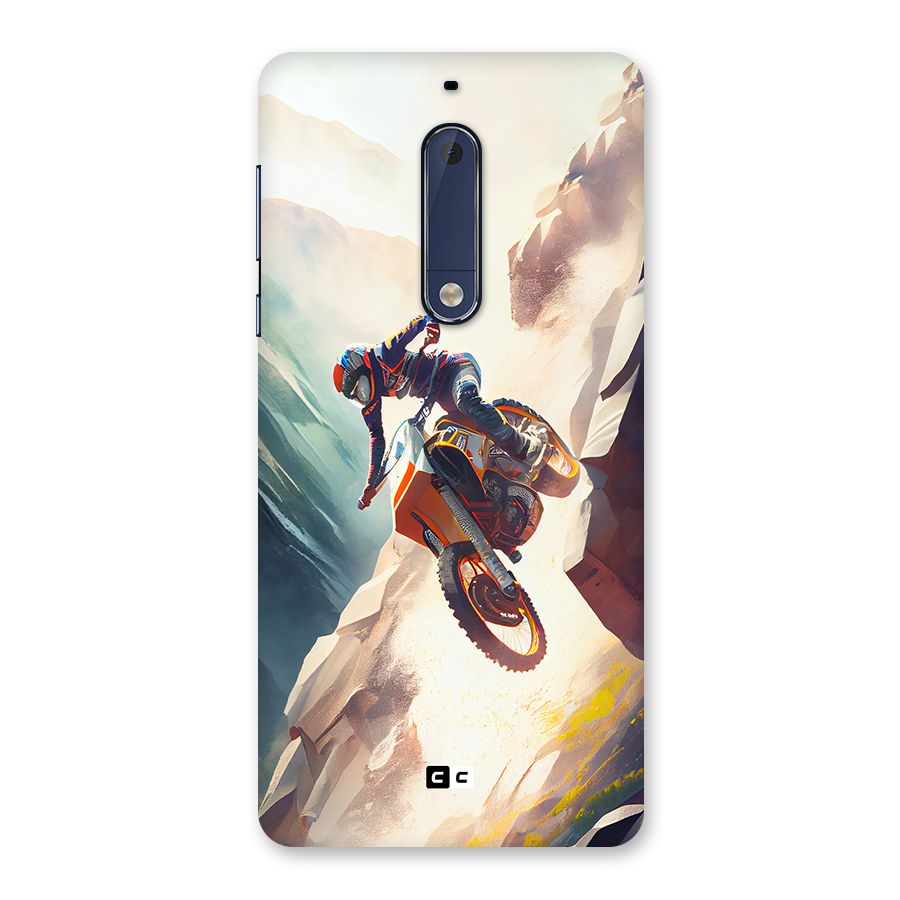 Mountain Biker Back Case for Nokia 5