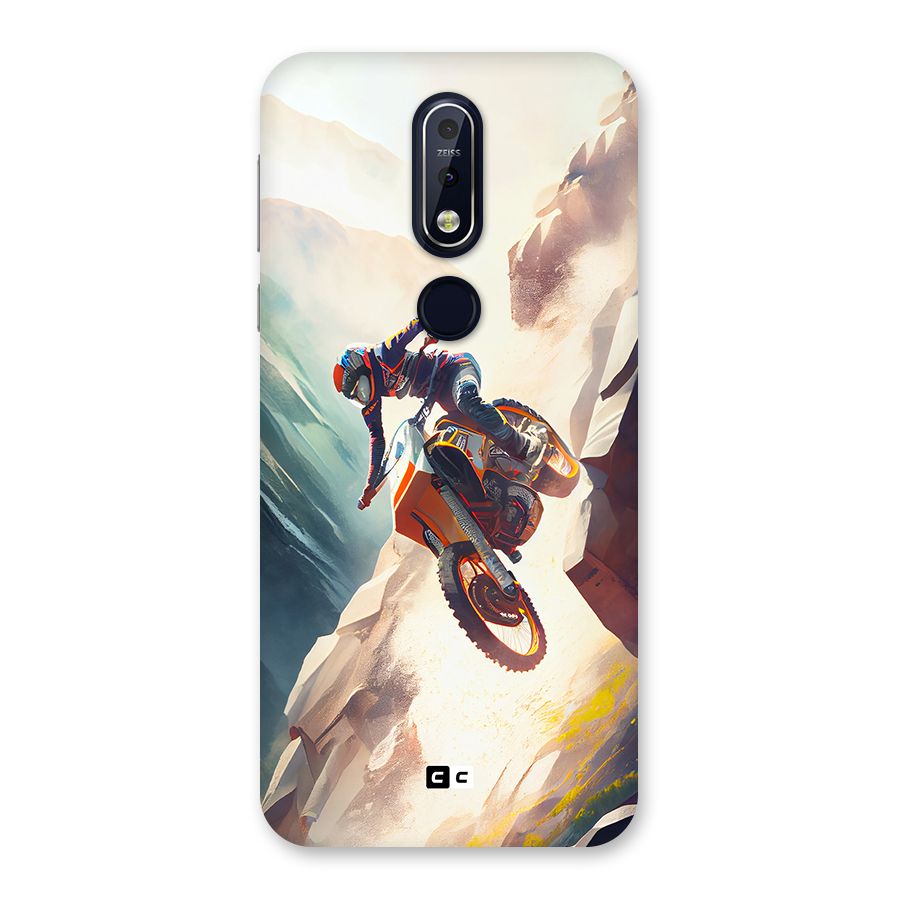 Mountain Biker Back Case for Nokia 7.1