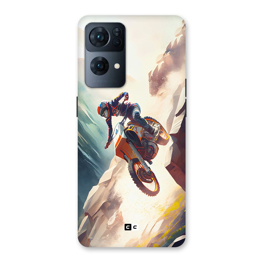 Mountain Biker Back Case for Oppo Reno7 Pro 5G