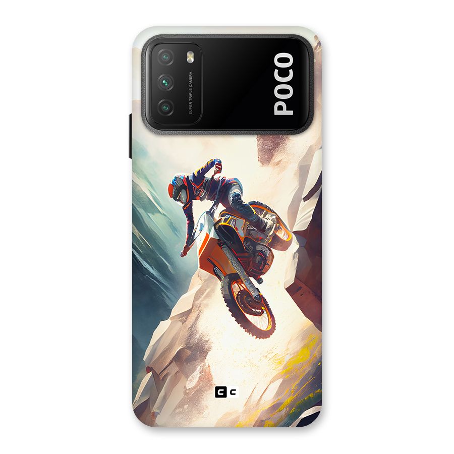 Mountain Biker Back Case for Poco M3