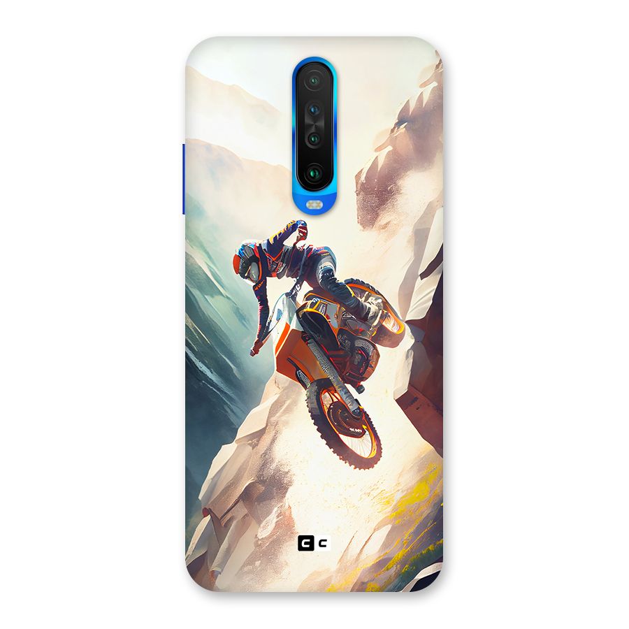 Mountain Biker Back Case for Poco X2
