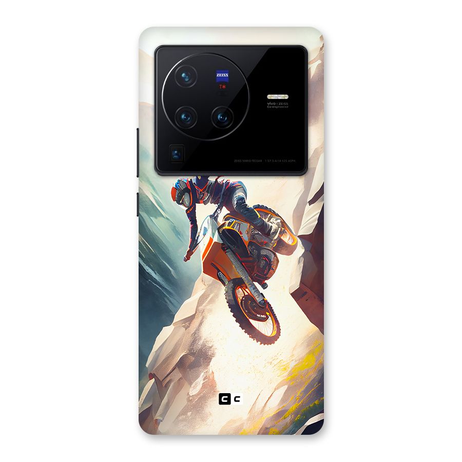 Mountain Biker Back Case for Vivo X80 Pro
