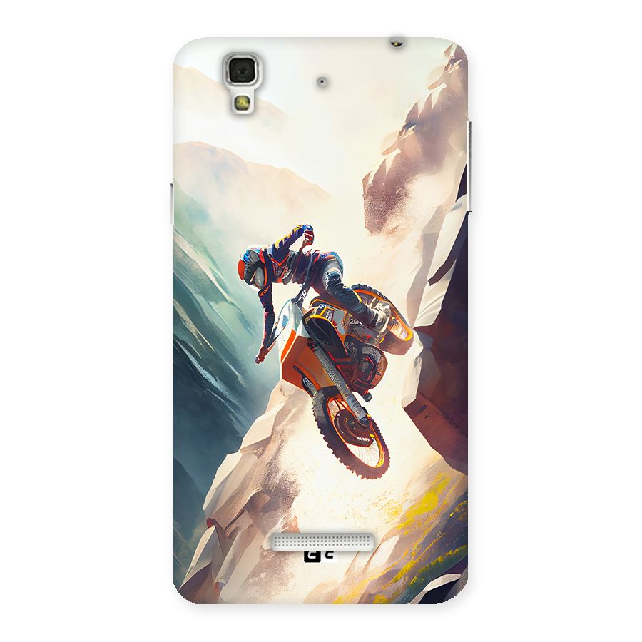 Mountain Biker Back Case for Yureka