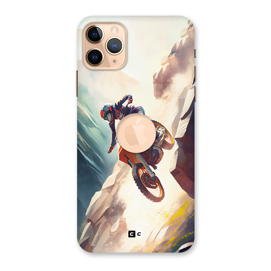 Mountain Biker Back Case for iPhone 11 Pro Max Logo Cut