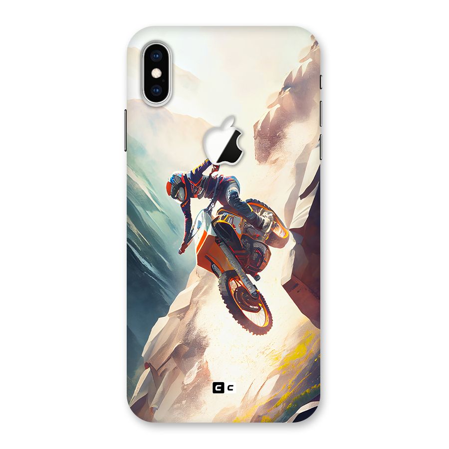 Mountain Biker Back Case for iPhone XS Max Apple Cut