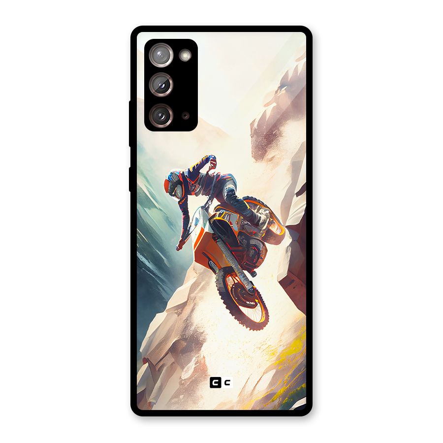 Mountain Biker Glass Back Case for Galaxy Note 20