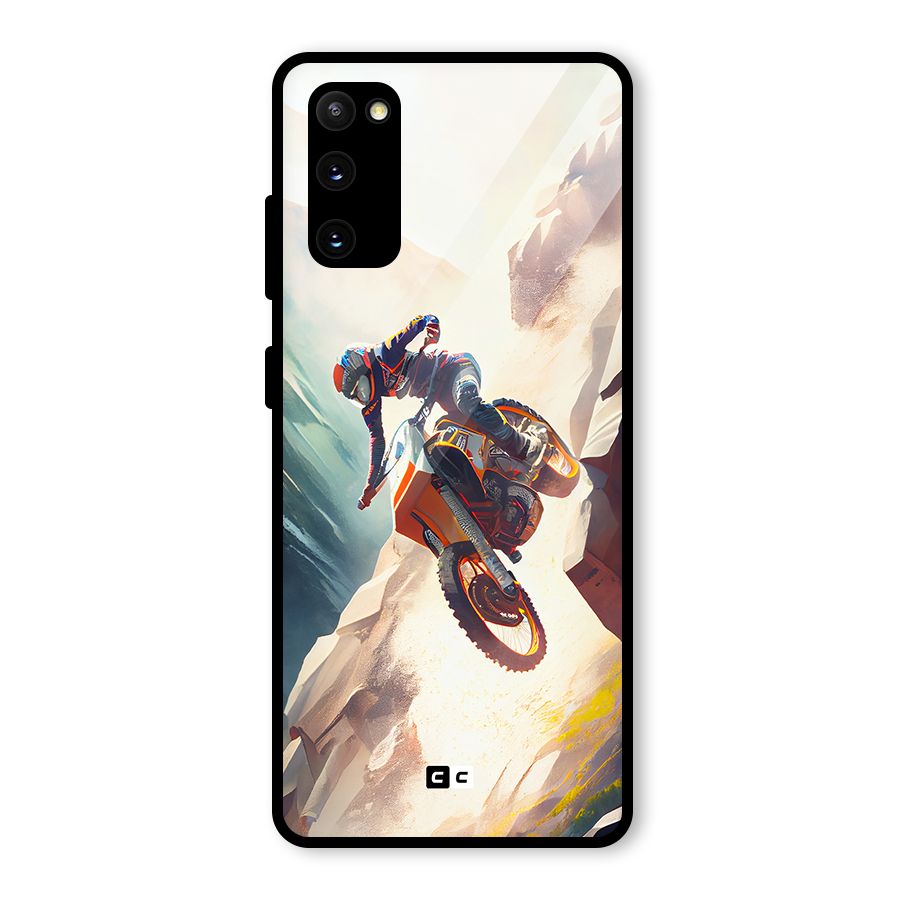 Mountain Biker Glass Back Case for Galaxy S20 FE