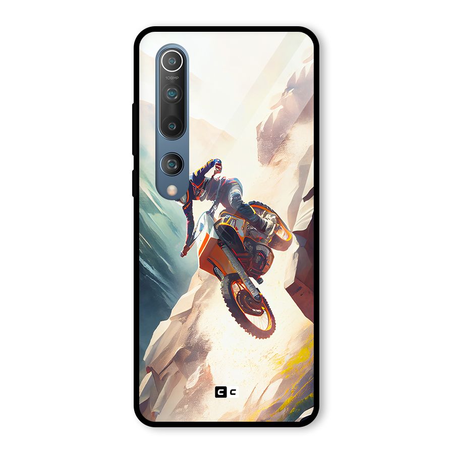 Mountain Biker Glass Back Case for Mi 10