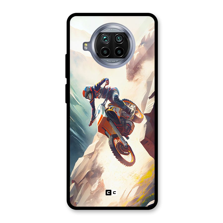 Mountain Biker Glass Back Case for Mi 10i
