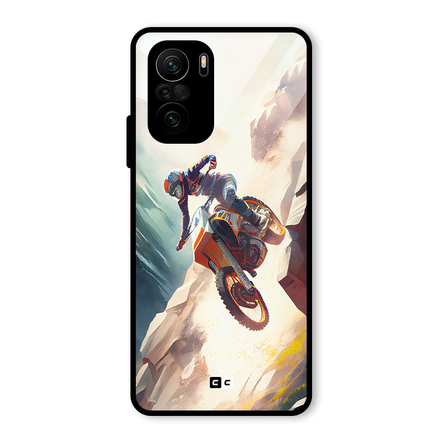 Mountain Biker Glass Back Case for Mi 11X Pro