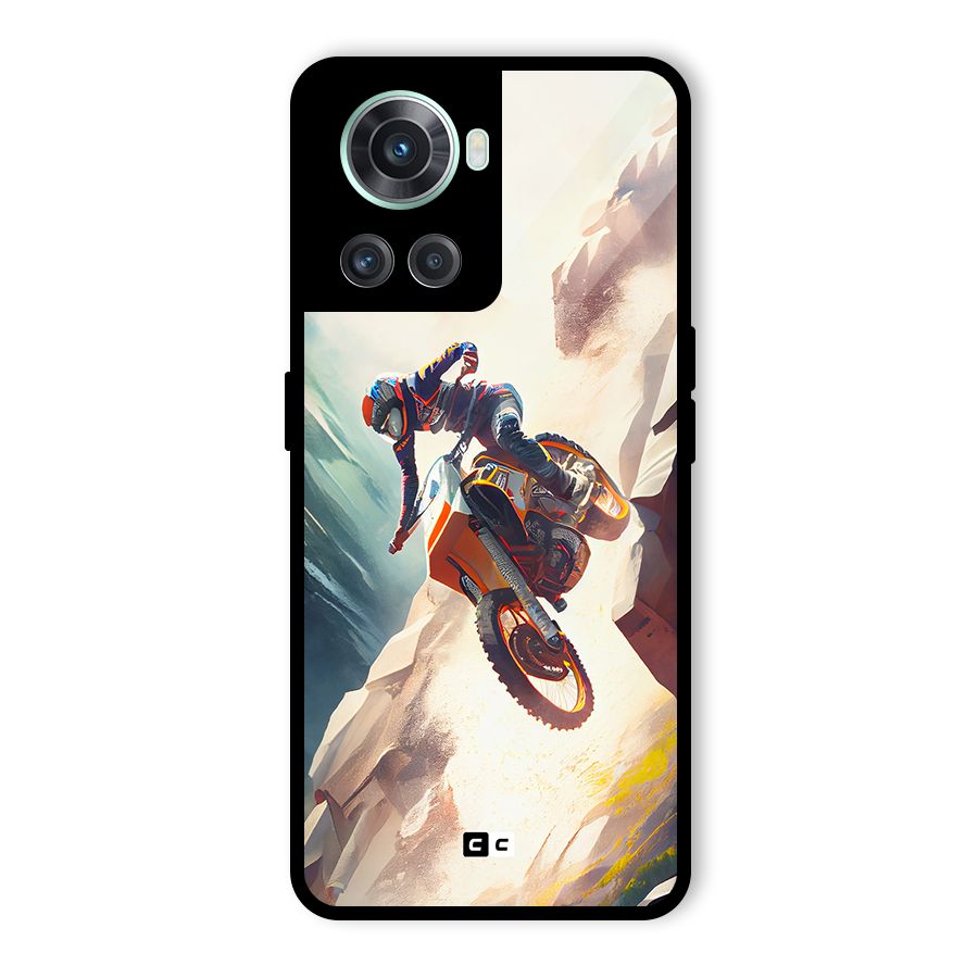 Mountain Biker Glass Back Case for OnePlus 10R