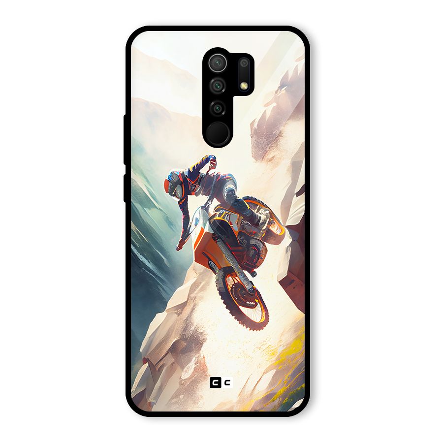 Mountain Biker Glass Back Case for Poco M2