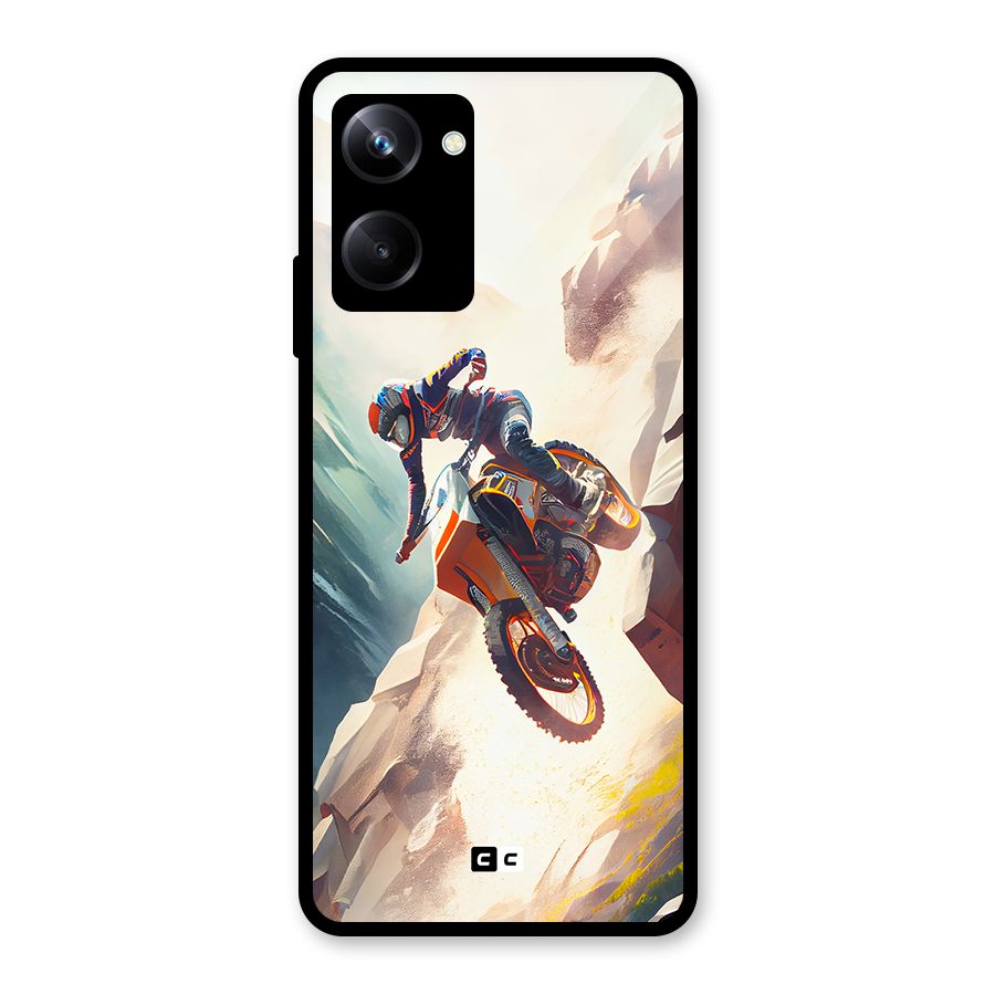 Mountain Biker Glass Back Case for Realme 10 Pro