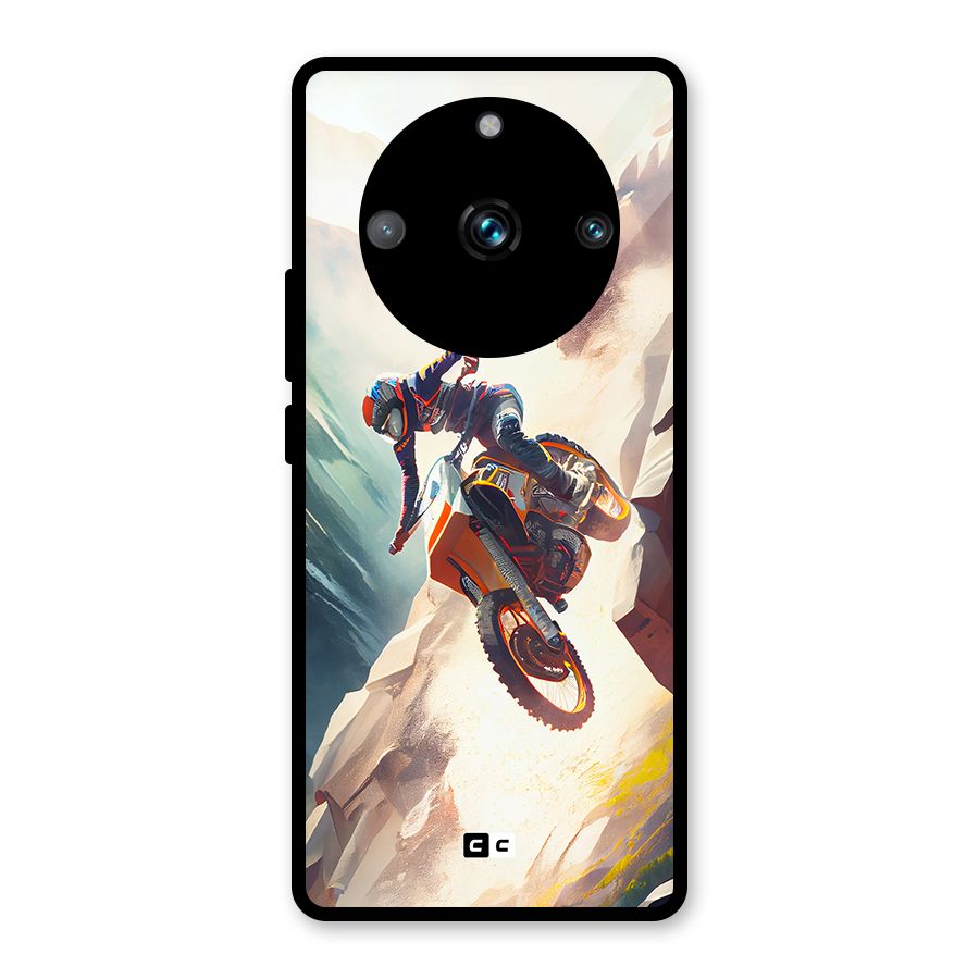 Mountain Biker Glass Back Case for Realme 11 Pro