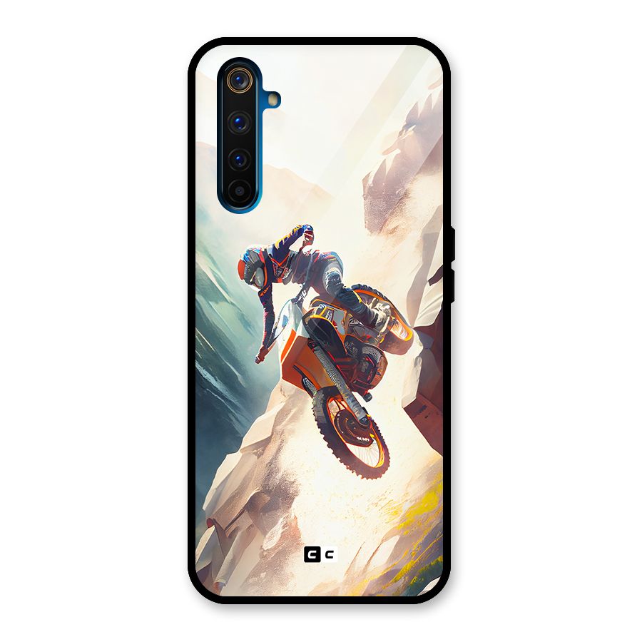 Mountain Biker Glass Back Case for Realme 6 Pro