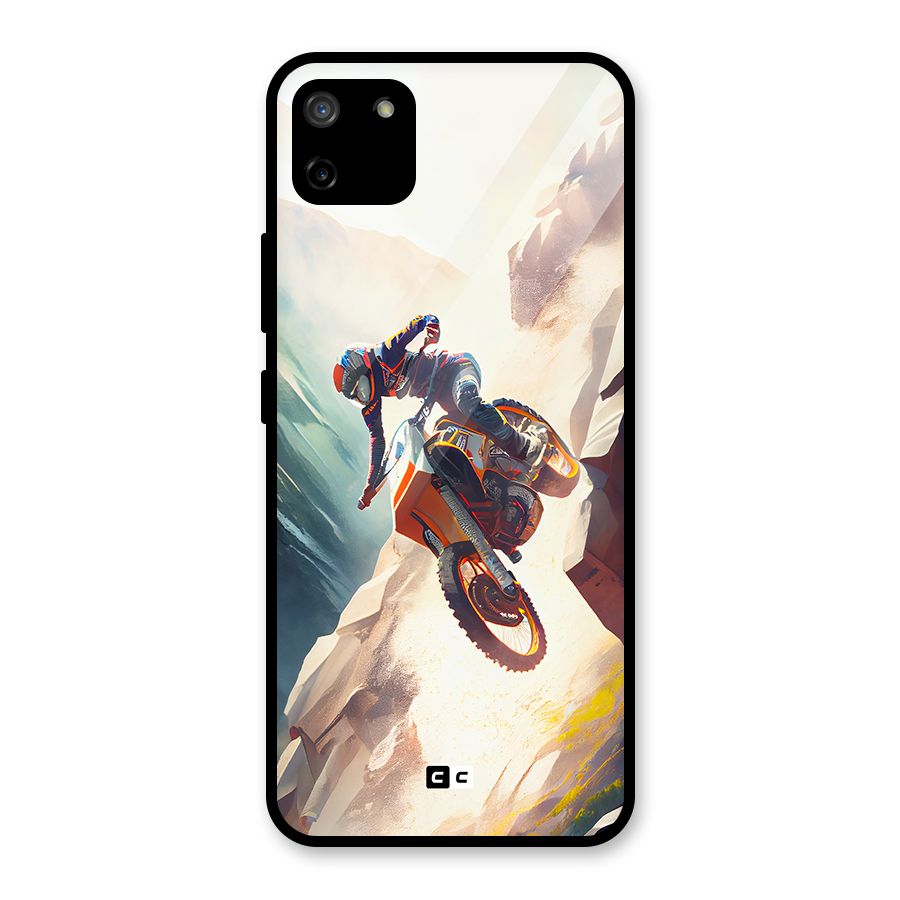 Mountain Biker Glass Back Case for Realme C11