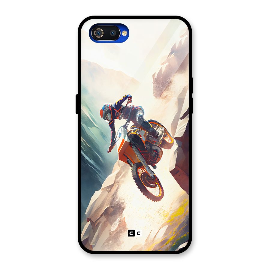 Mountain Biker Glass Back Case for Realme C2