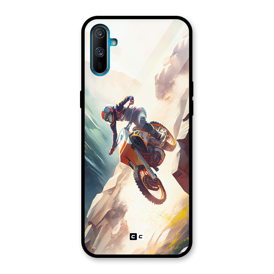 Mountain Biker Glass Back Case for Realme C3