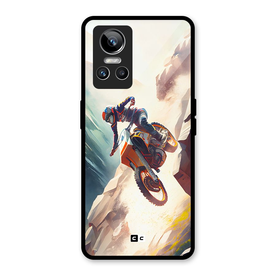 Mountain Biker Glass Back Case for Realme GT Neo 3