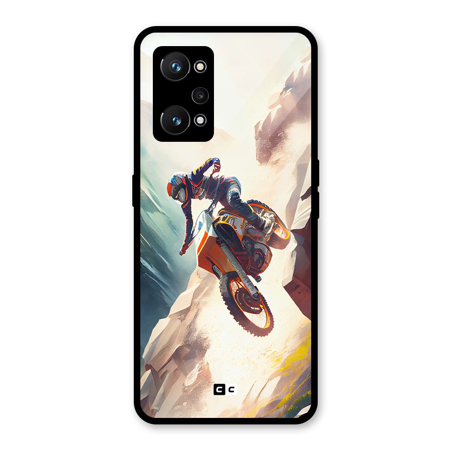 Mountain Biker Glass Back Case for Realme GT Neo 3T