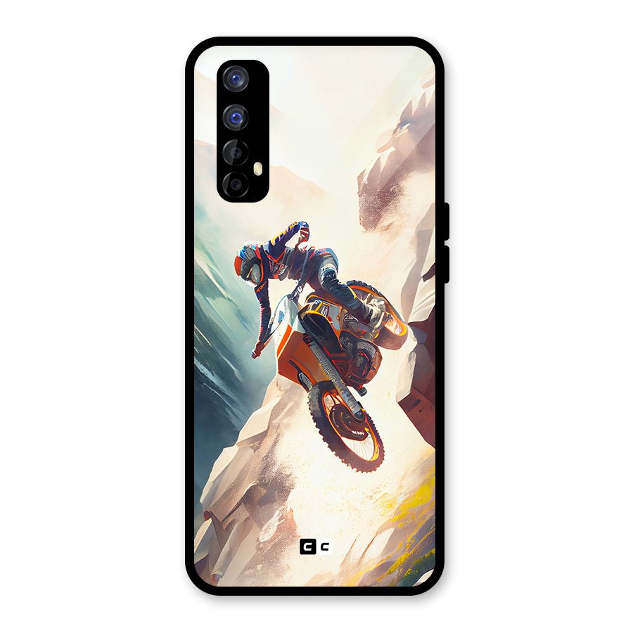 Mountain Biker Glass Back Case for Realme Narzo 20 Pro