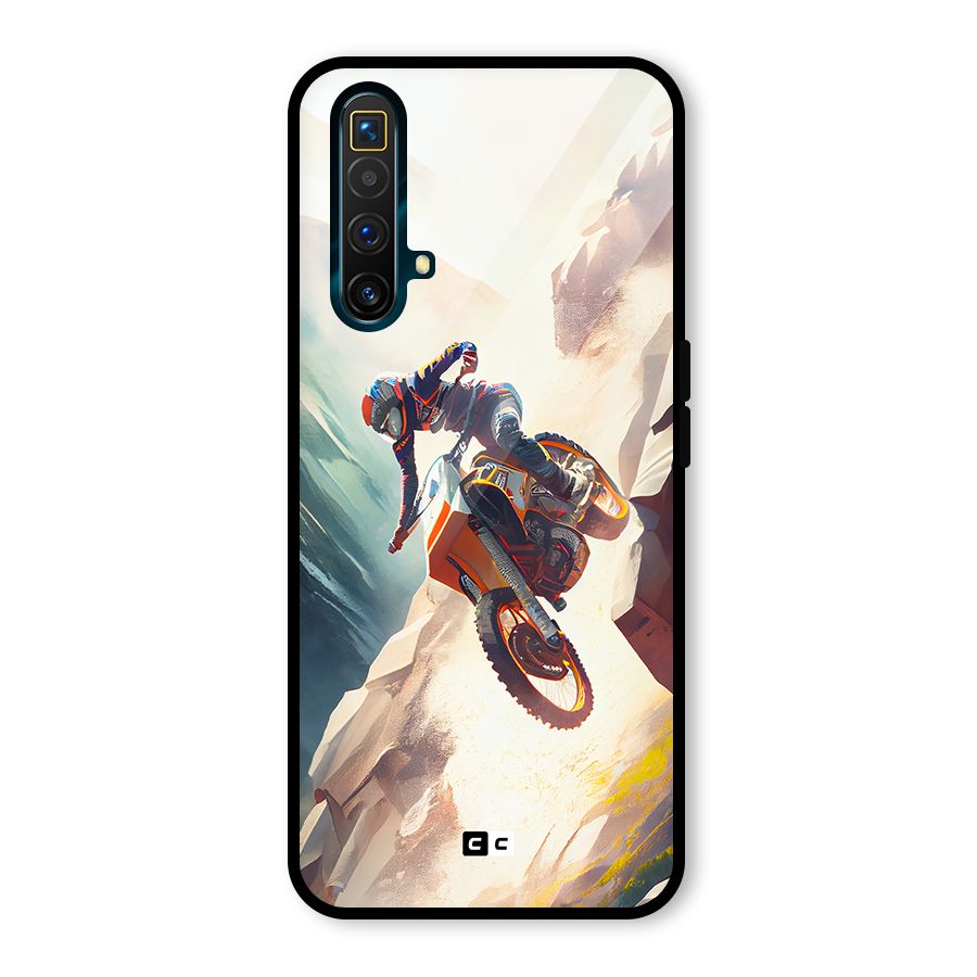 Mountain Biker Glass Back Case for Realme X3