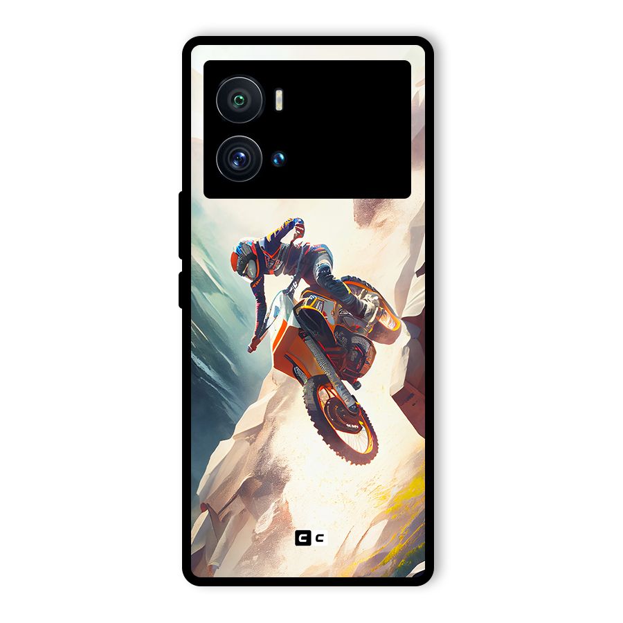 Mountain Biker Glass Back Case for Vivo iQOO 9 Pro