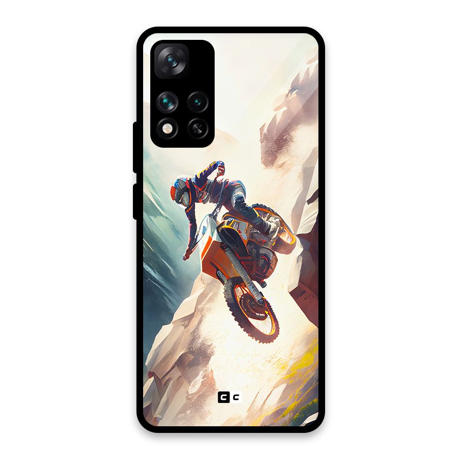 Mountain Biker Glass Back Case for Xiaomi 11i 5G