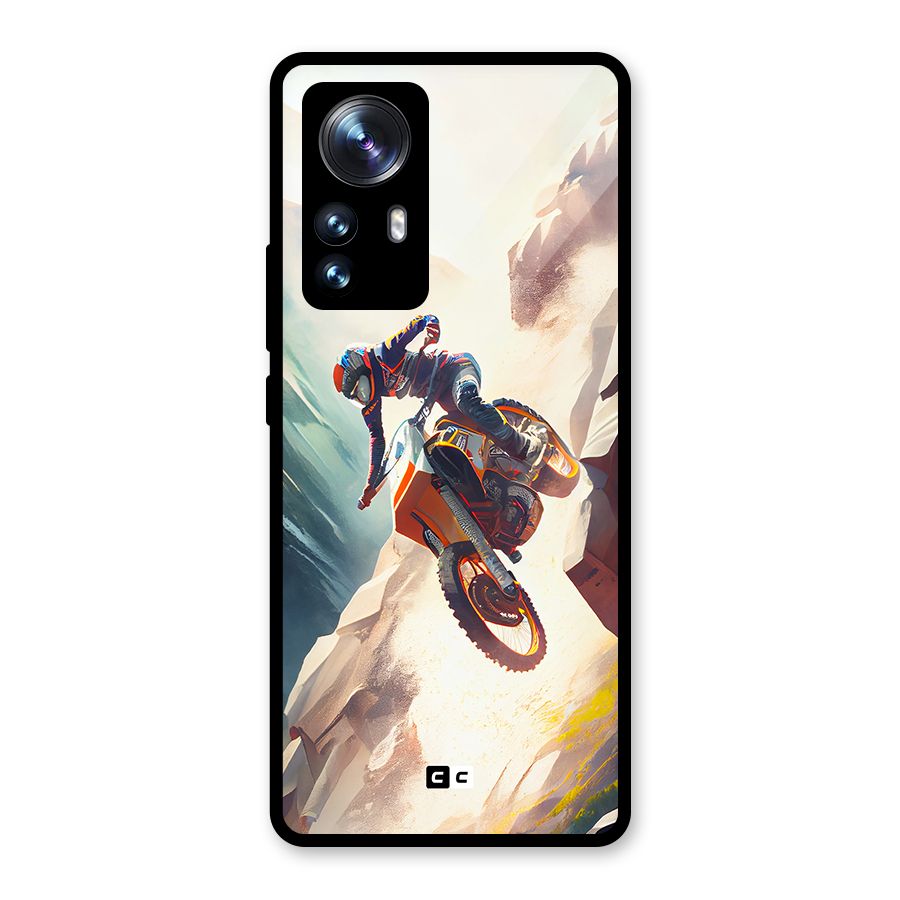 Mountain Biker Glass Back Case for Xiaomi 12 Pro