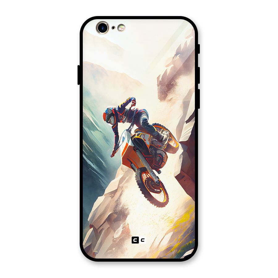 Mountain Biker Glass Back Case for iPhone 6 6S