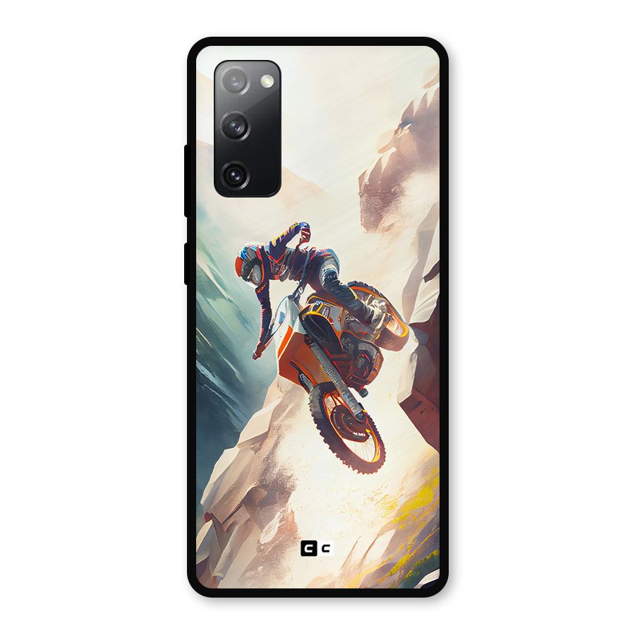 Mountain Biker Metal Back Case for Galaxy S20 FE 5G