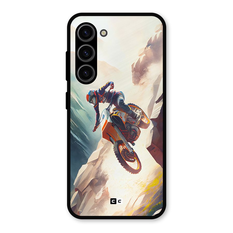 Mountain Biker Metal Back Case for Galaxy S23