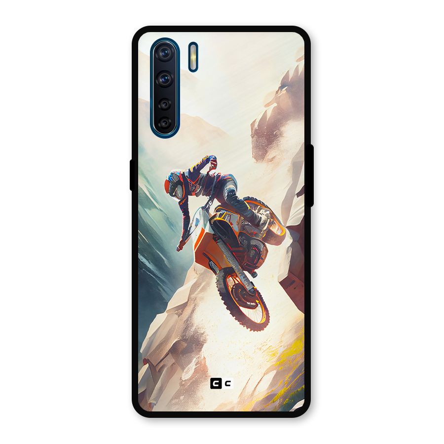 Mountain Biker Metal Back Case for Oppo F15