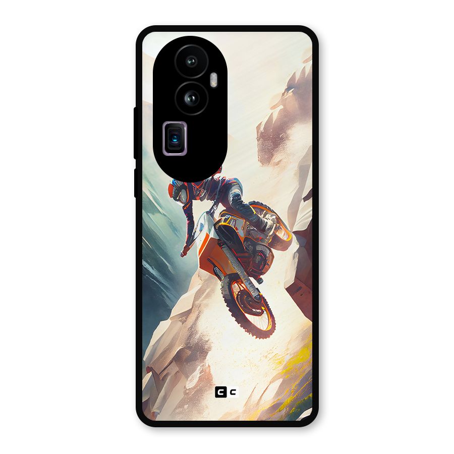 Mountain Biker Metal Back Case for Oppo Reno10 Pro Plus