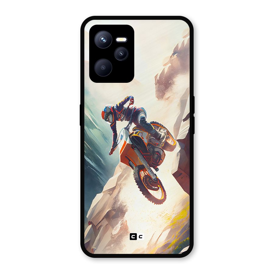 Mountain Biker Metal Back Case for Realme C35