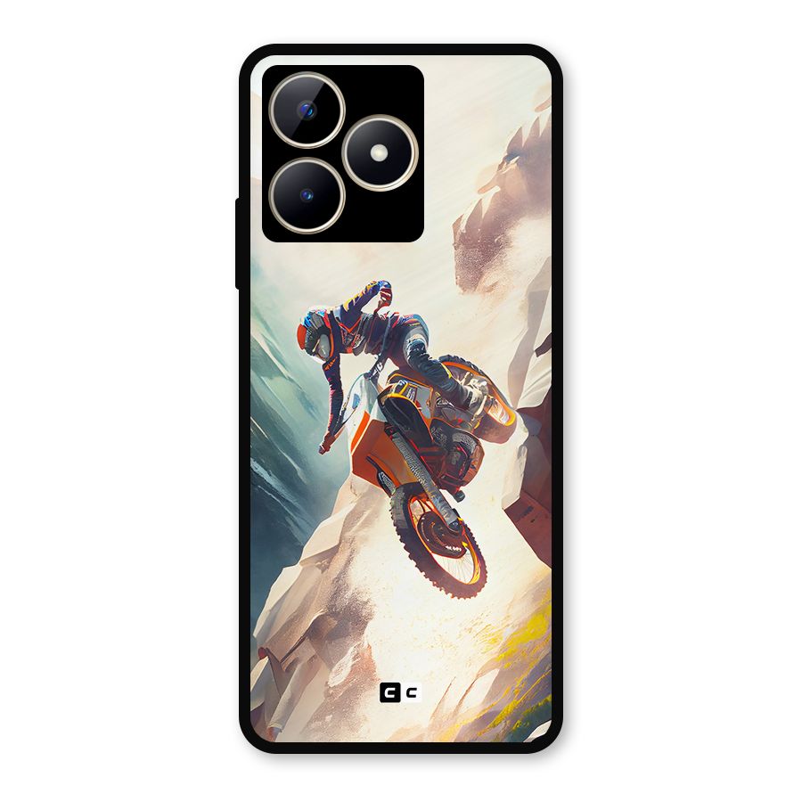 Mountain Biker Metal Back Case for Realme C53