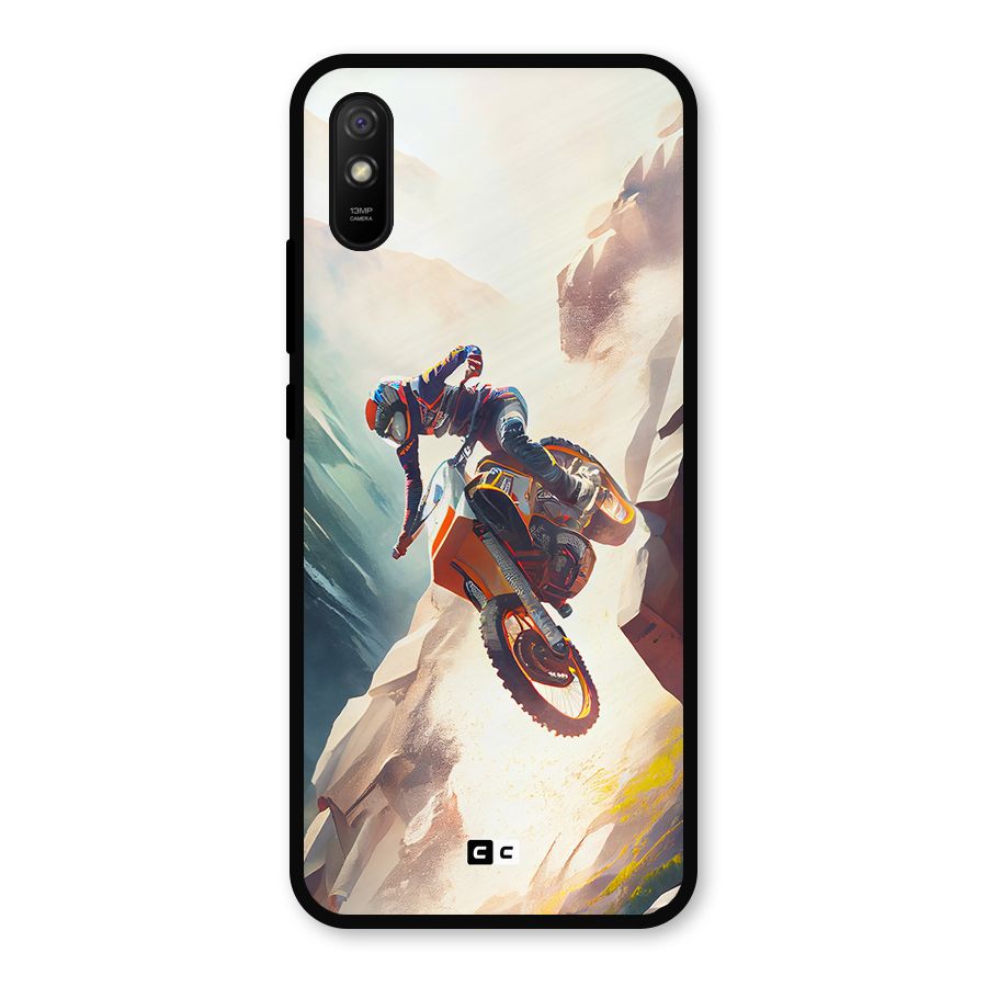 Mountain Biker Metal Back Case for Redmi 9i