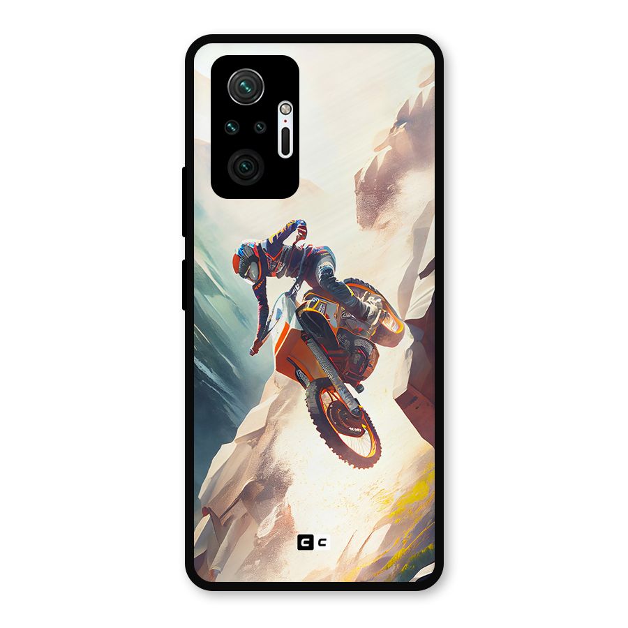 Mountain Biker Metal Back Case for Redmi Note 10 Pro