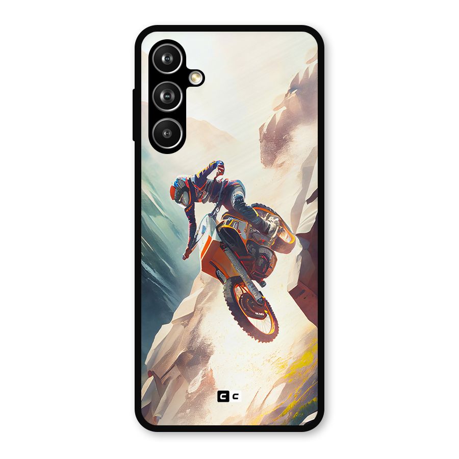 Mountain Biker Metal Back Case for Samsung Galaxy M54