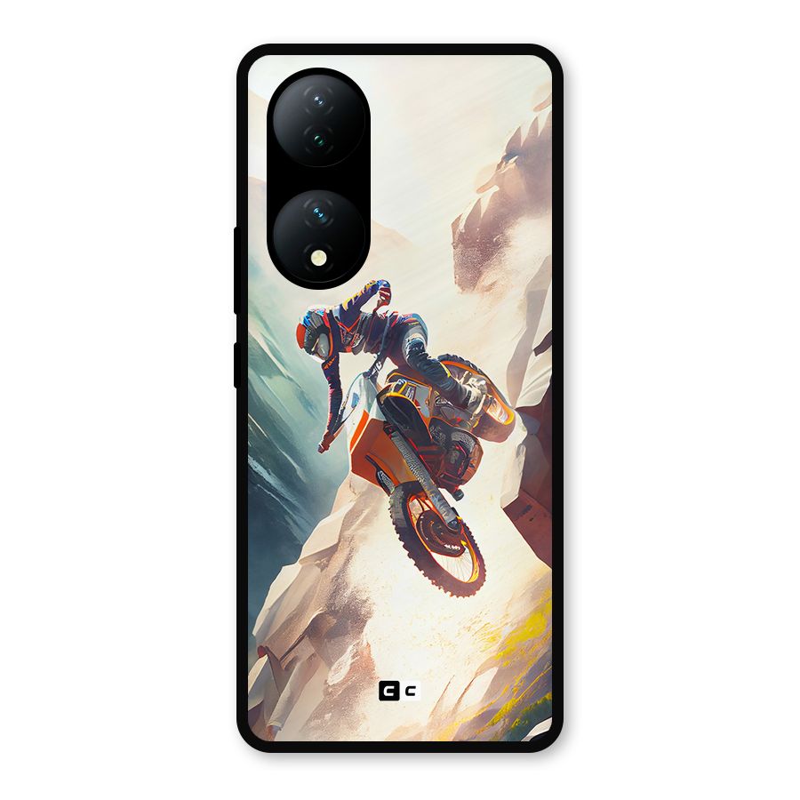 Mountain Biker Metal Back Case for Vivo T2
