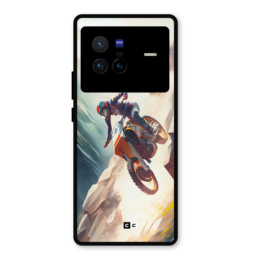 Mountain Biker Metal Back Case for Vivo X80
