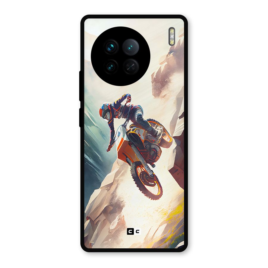 Mountain Biker Metal Back Case for Vivo X90