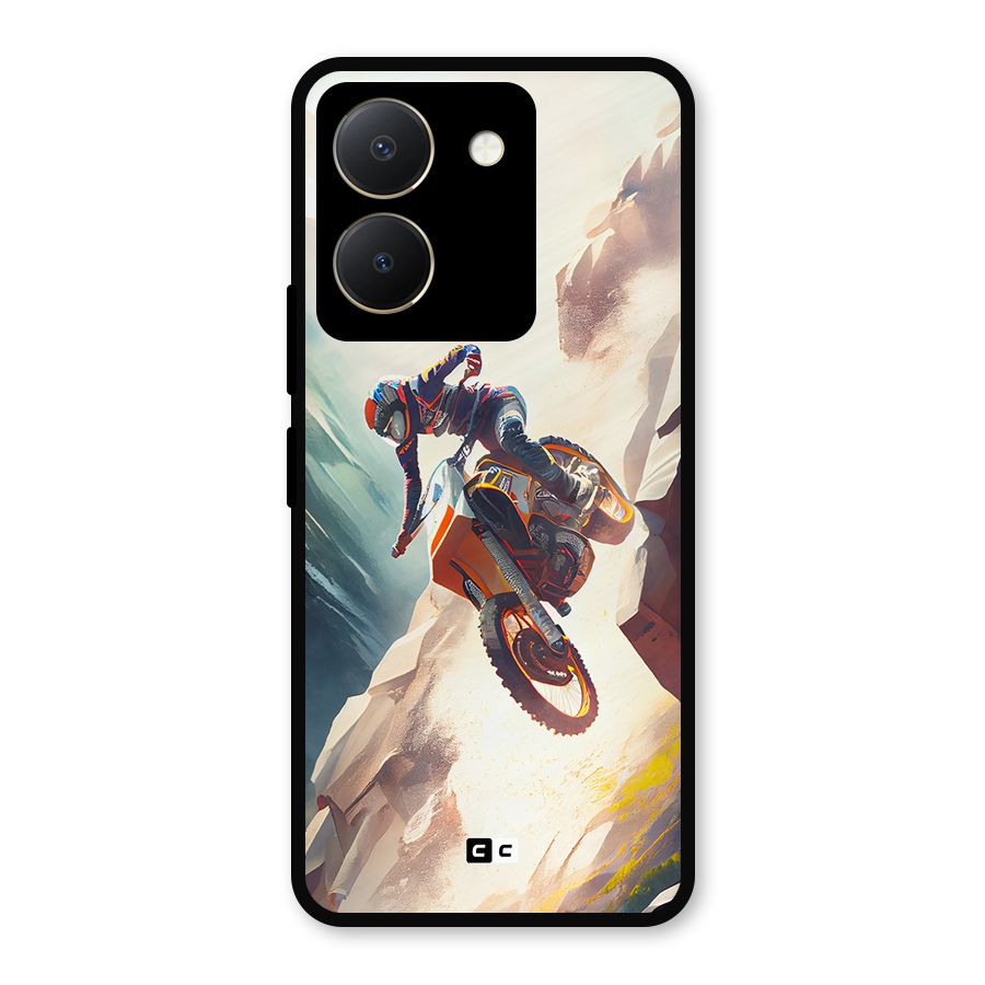 Mountain Biker Metal Back Case for Vivo Y36