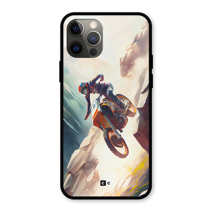 Mountain Biker Metal Back Case for iPhone 12 Pro