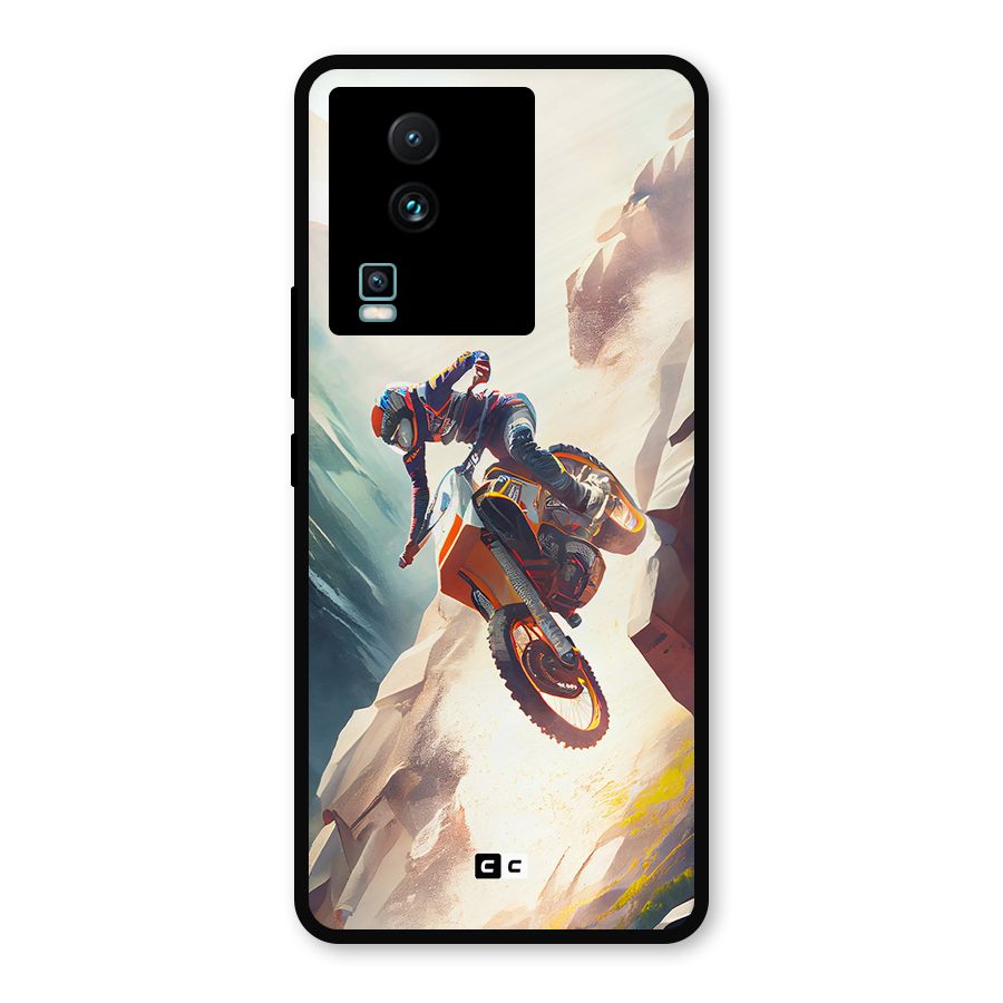 Mountain Biker Metal Back Case for iQOO Neo 7