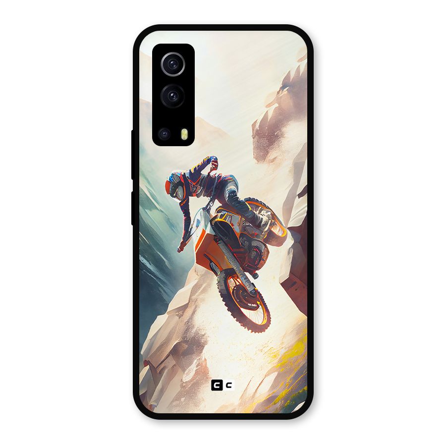 Mountain Biker Metal Back Case for iQOO Z3