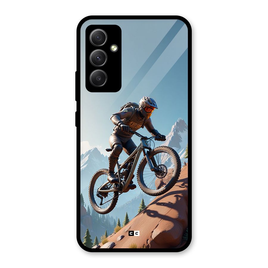Mountain Rider Glass Back Case for Galaxy A34